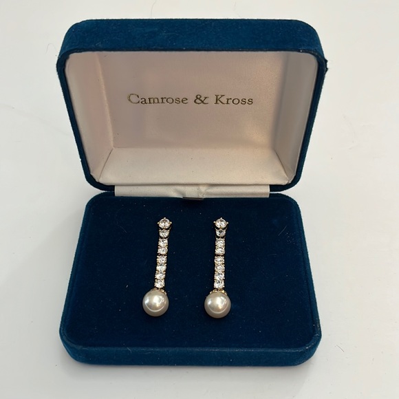 camrose & kross Jewelry Camrose Kross Jackie Kennedy Reproduction Crystal And Faux Pearl
